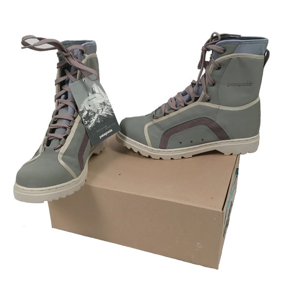 NEW PATAGONIA MARLWALKER BOOTS ! Size 14 TOUGH AS NAILS OLD SCHOOL GREEN  *BLEM* - Picture 1 of 4